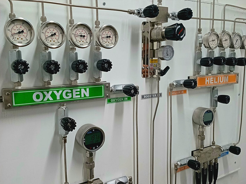 Gas blending facility in Atmosphere Resorts