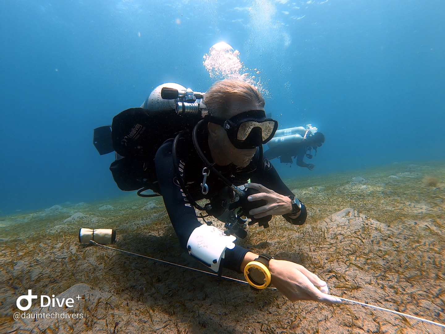 Scuba diver in training Technical Diving in Dauin